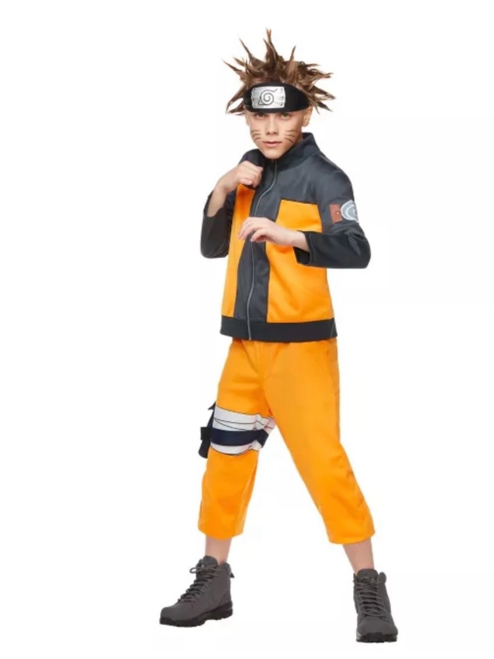 Kids Naruto Costume - Naruto Shippuden size small 4-6